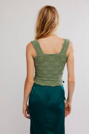 Free People Love Letter Cami - Elm Green - Blue Sky Fashions & Lingerie