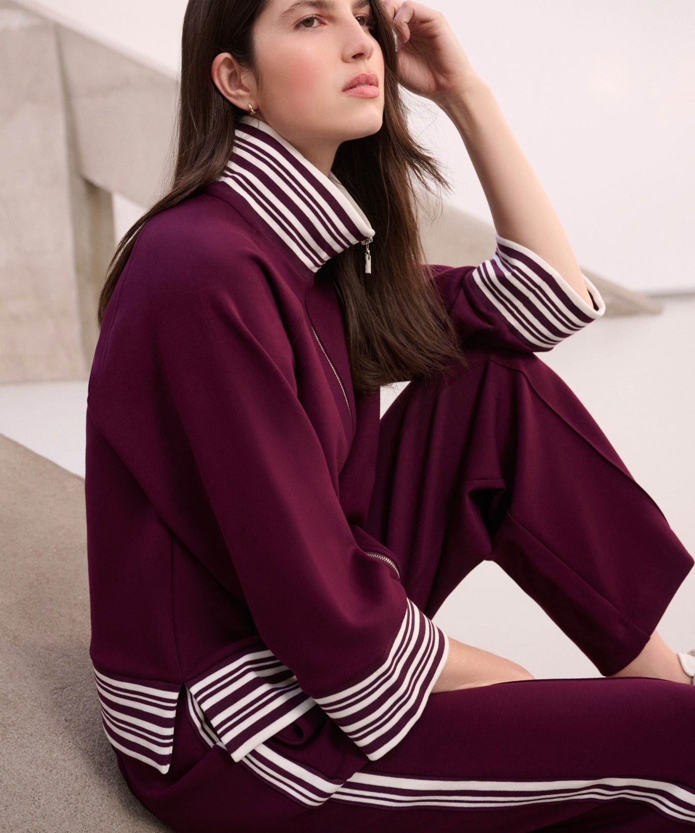 Funnel Neck Jacket 261617W26 by Joseph Ribkoff - elderberry - Blue Sky Fashions & Lingerie