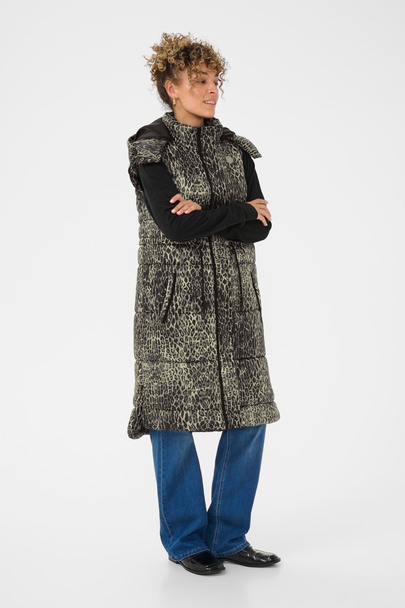 Gaiagro Animal Print long vest - Blue Sky Fashions & Lingerie