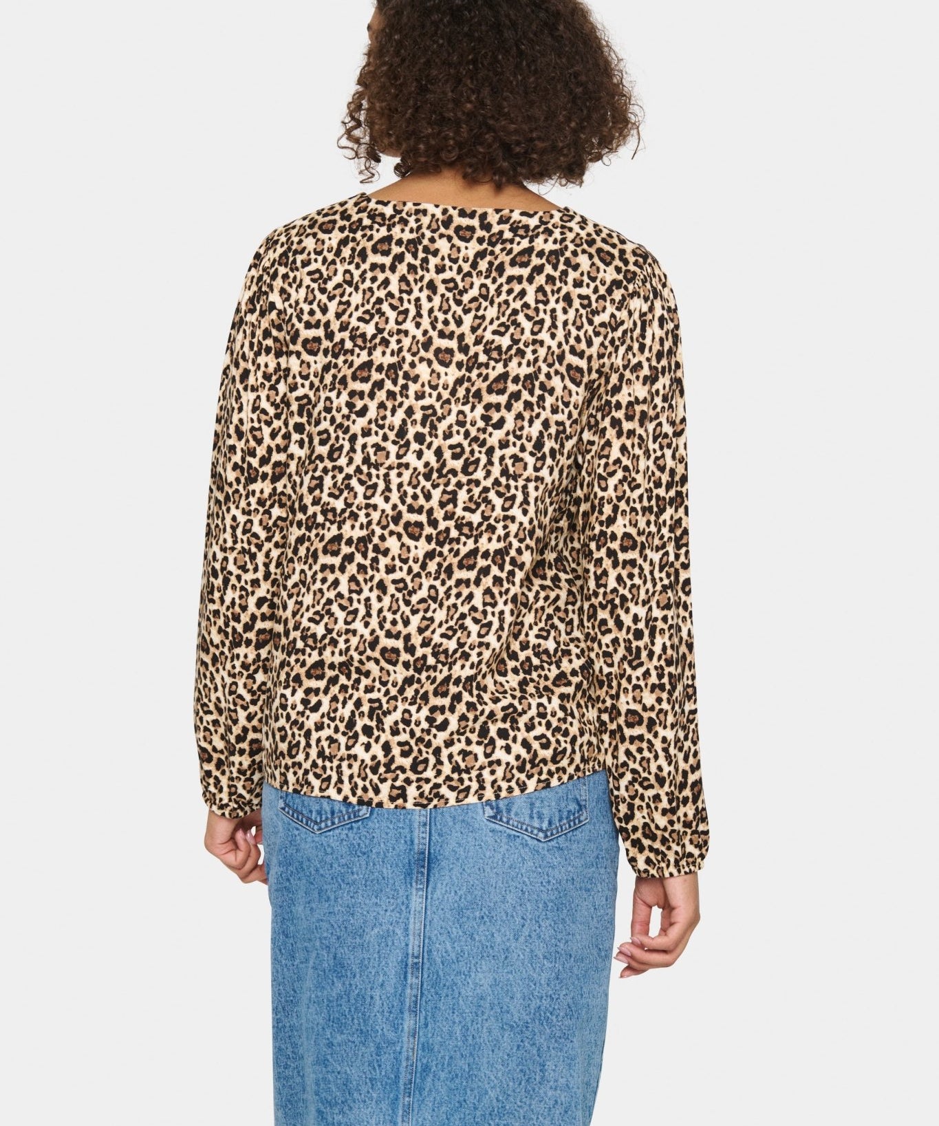 Gazel leopard print blouse by Saint Tropez - Blue Sky Fashions & Lingerie