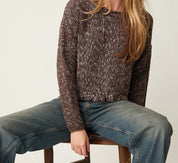 Gemma Shorty Sweater - Chestnut - Blue Sky Fashions & Lingerie