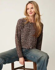 Gemma Shorty Sweater - Chestnut - Blue Sky Fashions & Lingerie