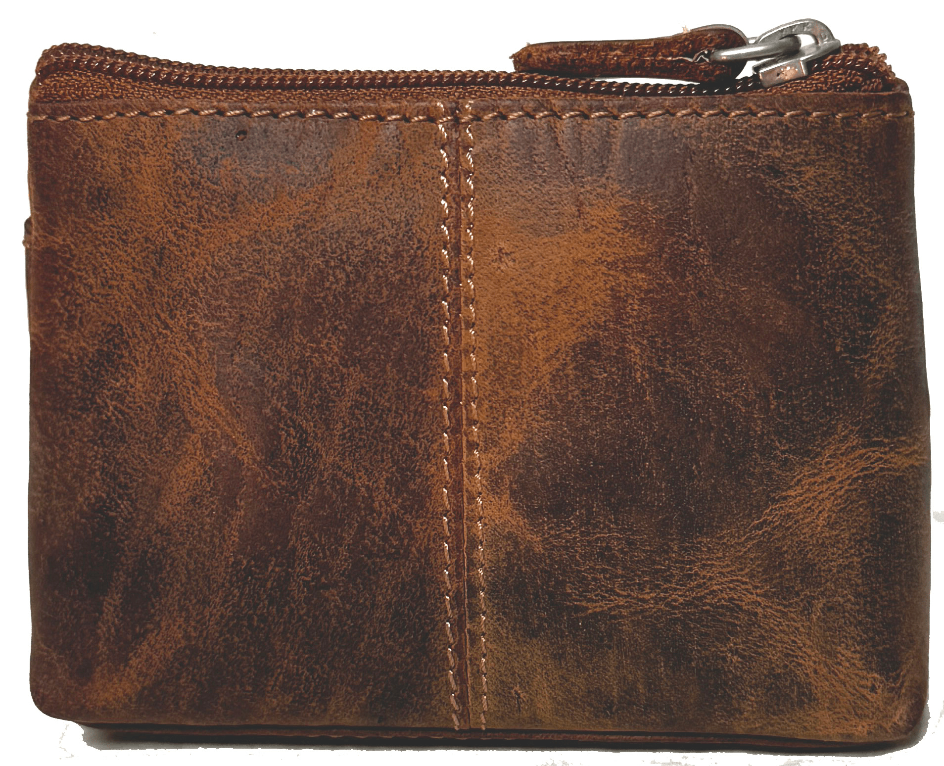 Genuine Cowhide Leather Zipper Unisex Change Purse 8527 - Blue Sky Fashions & Lingerie