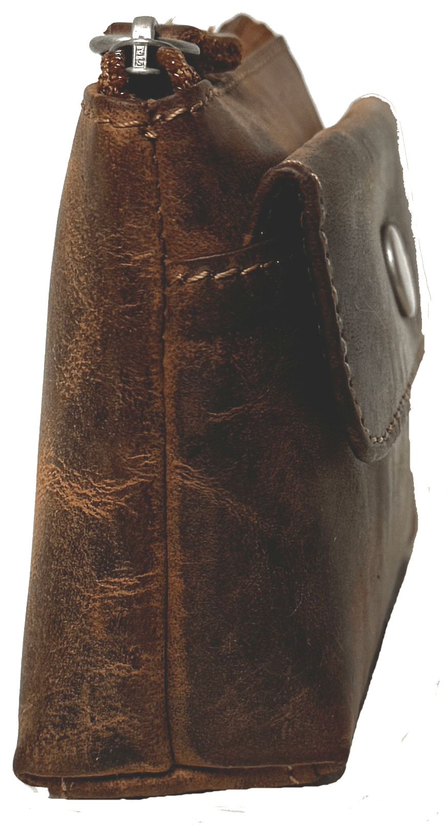 Genuine Cowhide Leather Zipper Unisex Change Purse 8527 - Blue Sky Fashions & Lingerie