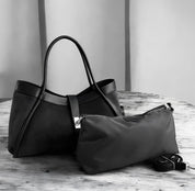 Genuine Italian Suede Leather Handbag - Burgundy - Blue Sky Fashions & Lingerie