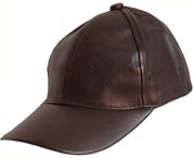 Genuine Leather Baseball Cap - Brown - Blue Sky Fashions & Lingerie