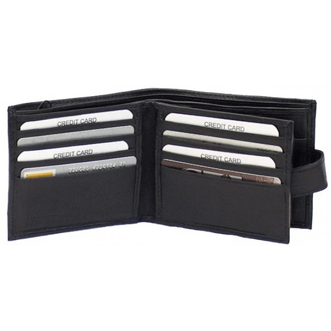 Genuine Leather Lambskin Men's Wallet Black - 4107L - Blue Sky Fashions & Lingerie