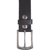 Genuine leather plain 40mm belt - black - Blue Sky Fashions & Lingerie