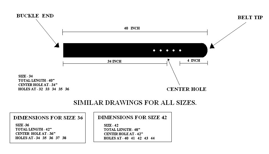 Genuine leather plain 40mm belt - black - Blue Sky Fashions & Lingerie