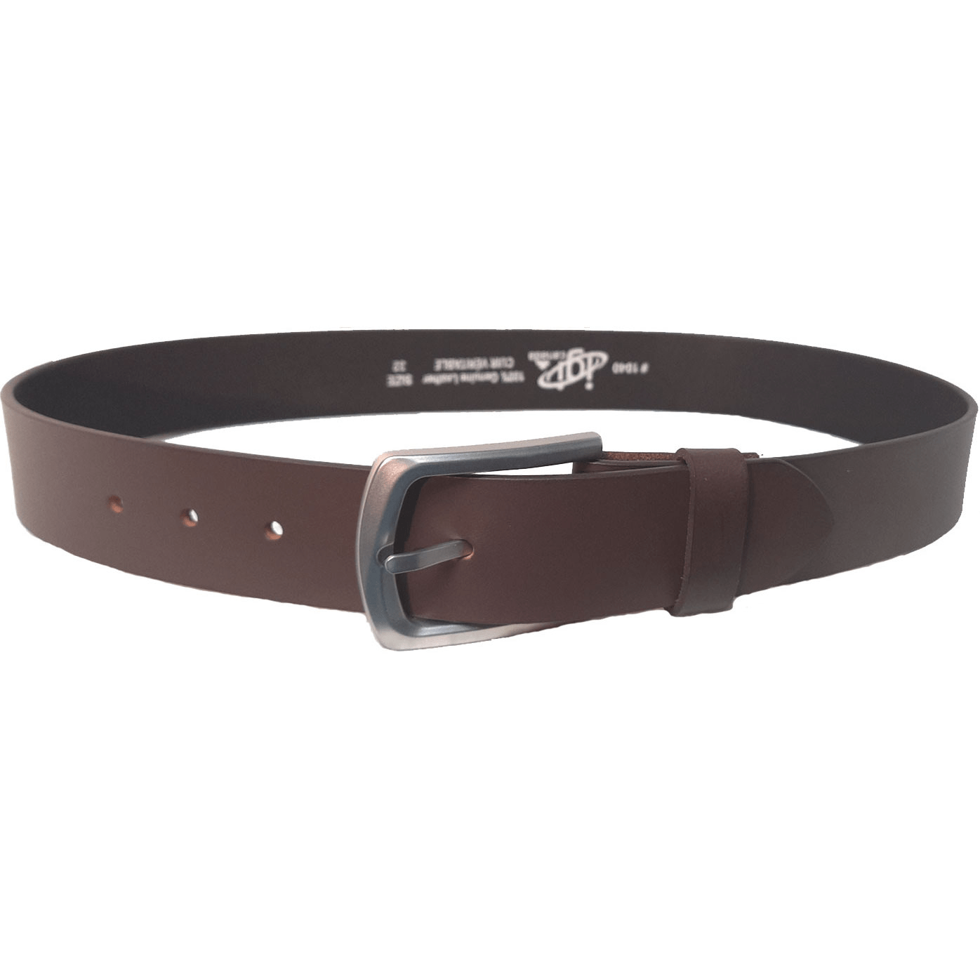 Genuine leather plain 40mm belt - brown - Blue Sky Fashions & Lingerie