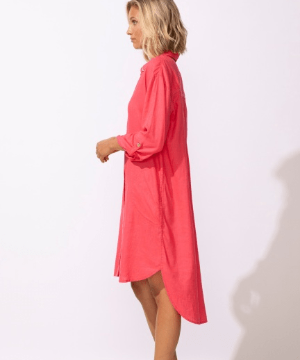 Getaway Shirt Dress - Poppy - Blue Sky Fashions & Lingerie