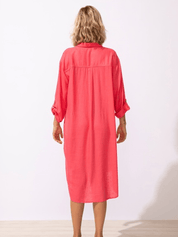 Getaway Shirt Dress - Poppy - Blue Sky Fashions & Lingerie