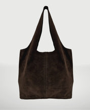 Giannina Suede Leather Shoulder Bag - Coffee - Blue Sky Fashions & Lingerie