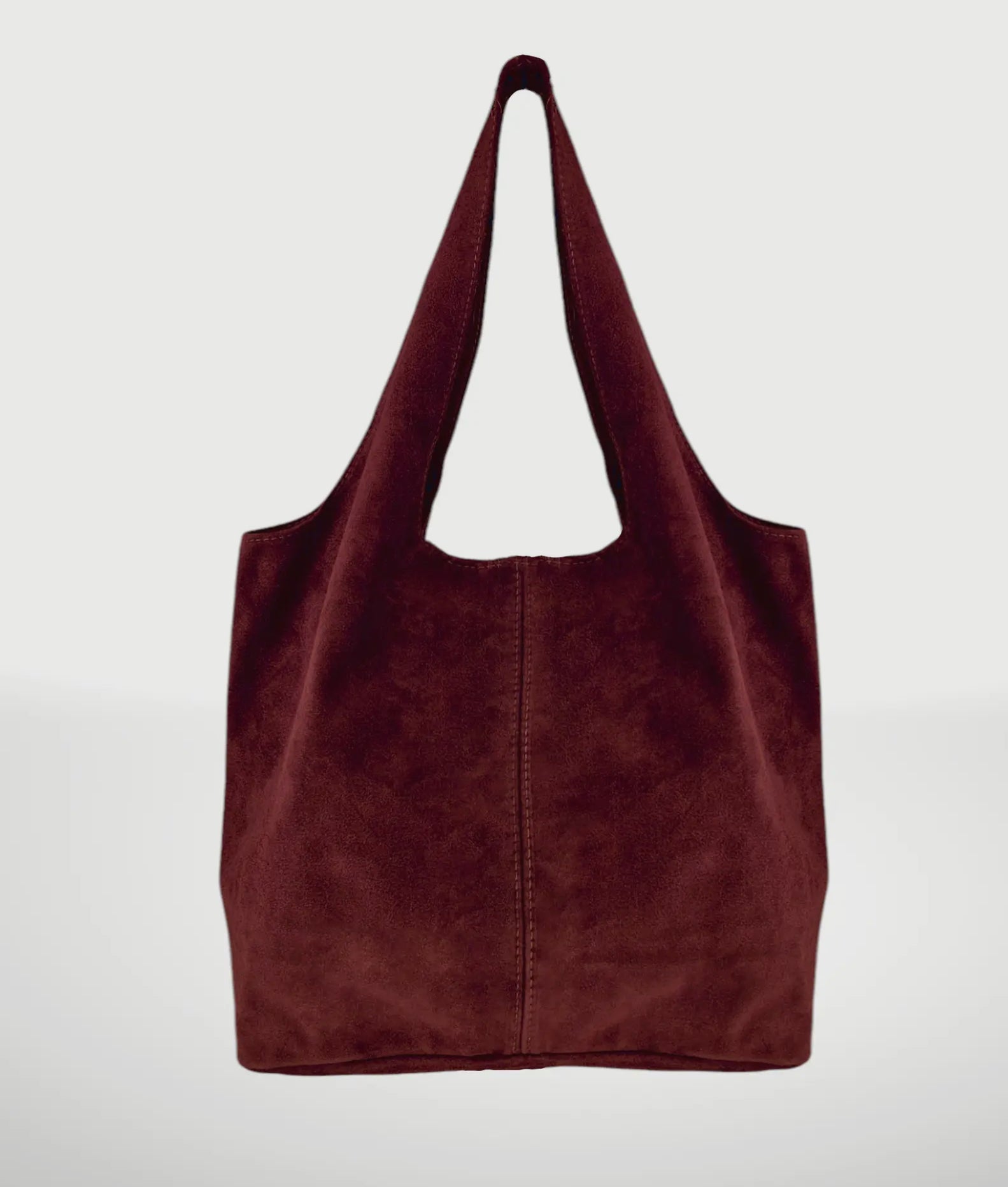 Giannina Suede Leather Shoulder Bag - Garnet - Blue Sky Fashions & Lingerie