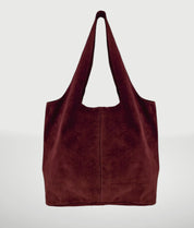 Giannina Suede Leather Shoulder Bag - Garnet - Blue Sky Fashions & Lingerie