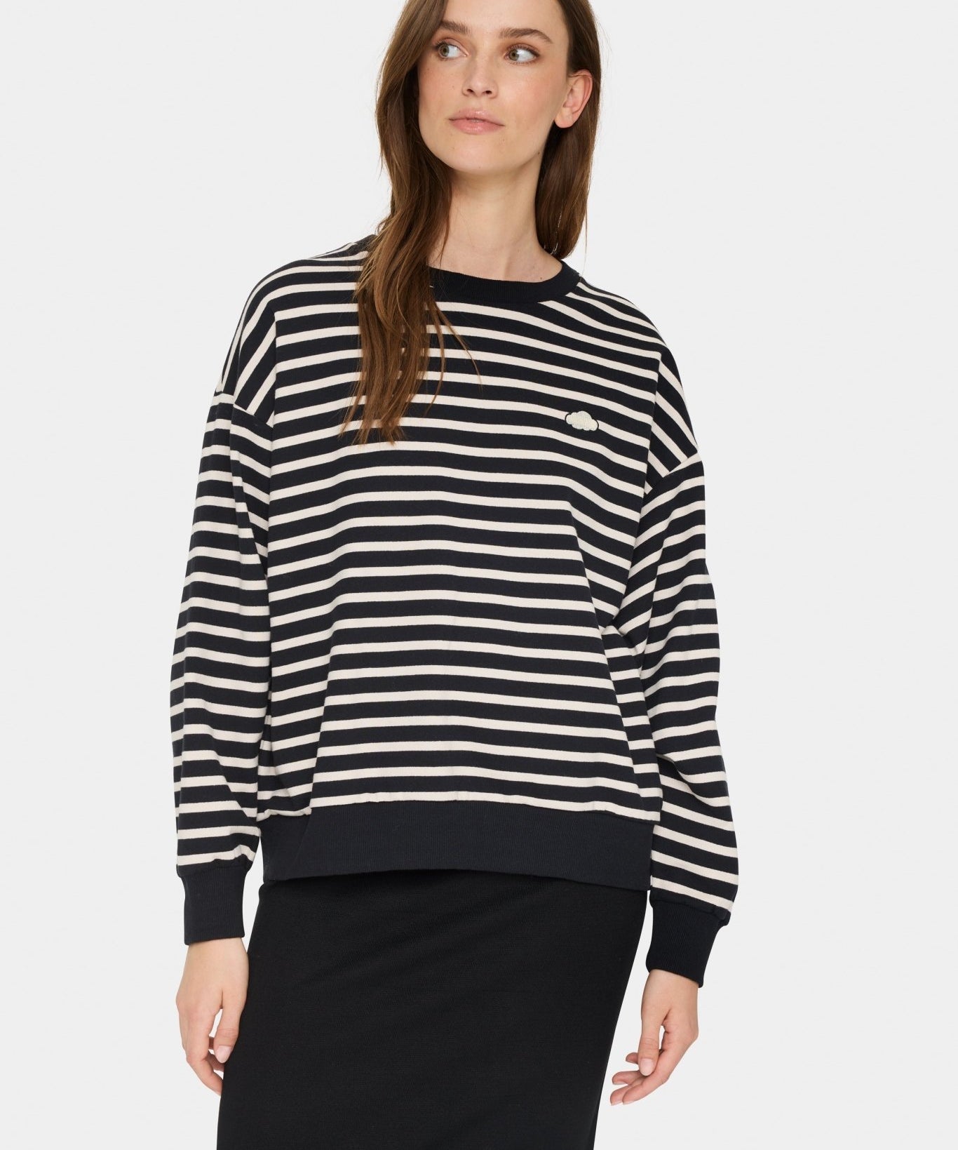 Gila striped sweatshirt by Saint Tropez - Blue Sky Fashions & Lingerie