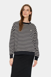 Gila striped sweatshirt by Saint Tropez - Blue Sky Fashions & Lingerie