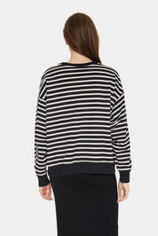 Gila striped sweatshirt by Saint Tropez - Blue Sky Fashions & Lingerie