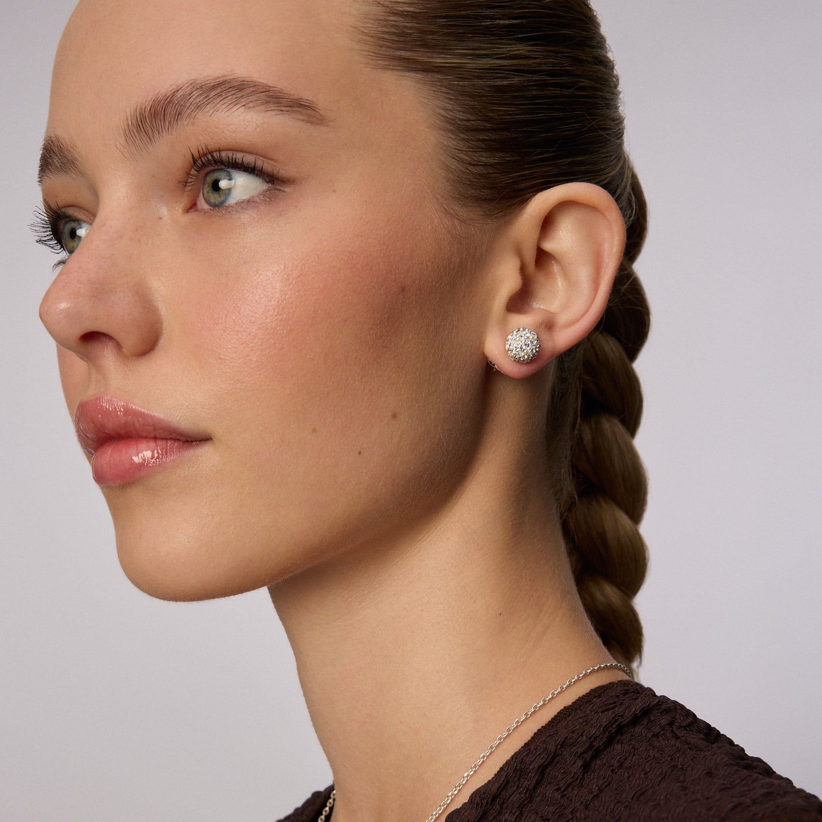 GLITZ SPARKLE BALL™ STUD EARRINGS 10mm - Blue Sky Fashions & Lingerie