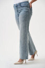 Goldie | Classic Wide - Leg Stretch Jeans by Joseph Ribkoff - light blue 251968 - Blue Sky Fashions & Lingerie