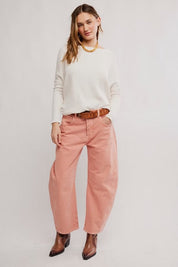 Good Luck Barrel Jeans - Desert Petal - Blue Sky Fashions & Lingerie