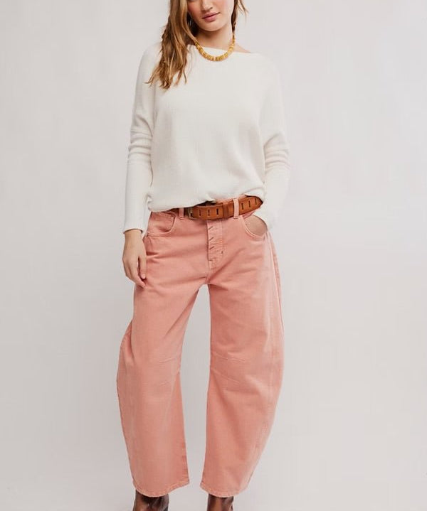 Good Luck Barrel Jeans - Desert Petal - Blue Sky Fashions & Lingerie
