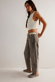 Good Luck Mid - Rise Barrel Jeans - Archive Grey - Blue Sky Fashions & Lingerie