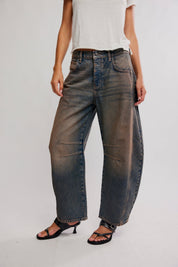 Good Luck Mid - Rise Barrel Jeans - Lost in the desert - Blue Sky Fashions & Lingerie