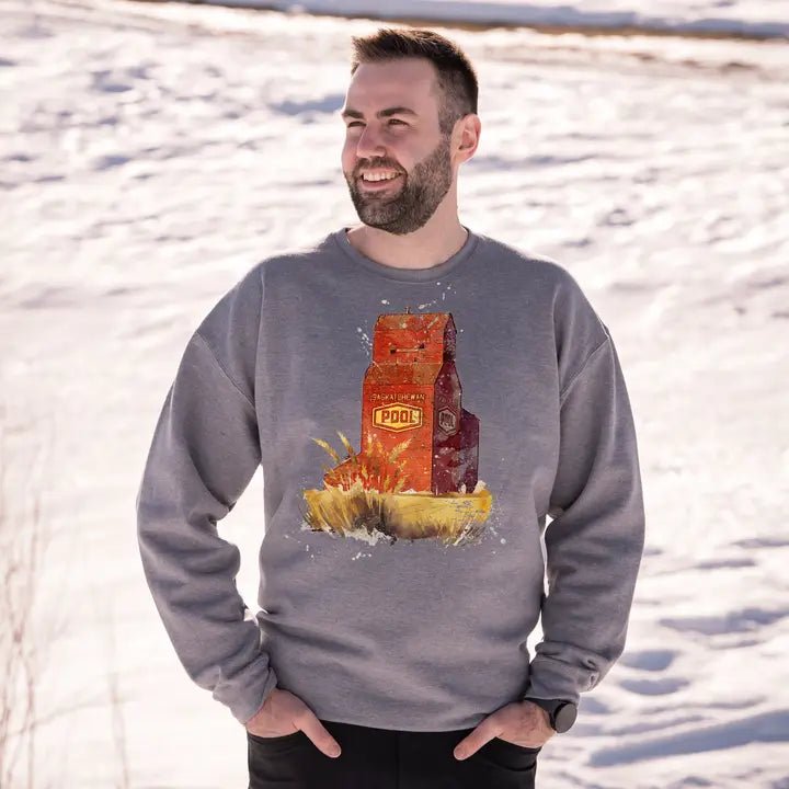 Grain Elevator Unisex Crewneck | Farmer Apparel - Blue Sky Fashions & Lingerie