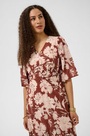 Hailey long dress by Cream - Brandy Flower - Blue Sky Fashions & Lingerie