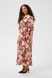 Hailey long dress by Cream - Brandy Flower - Blue Sky Fashions & Lingerie
