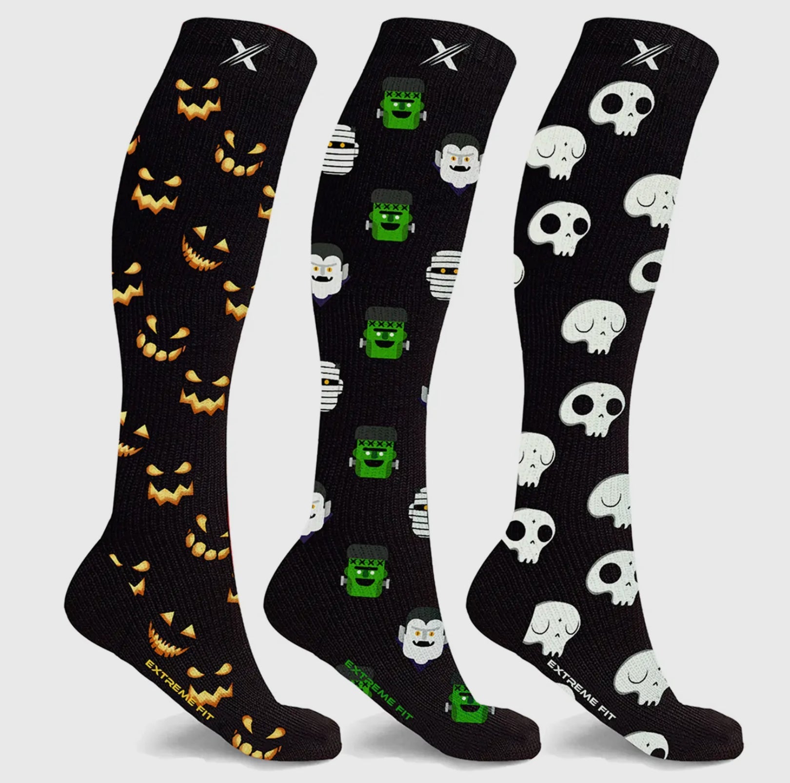 Halloween print knee high compression socks in size S/M - Blue Sky Fashions & Lingerie