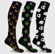 Halloween print knee high compression socks in size S/M - Blue Sky Fashions & Lingerie
