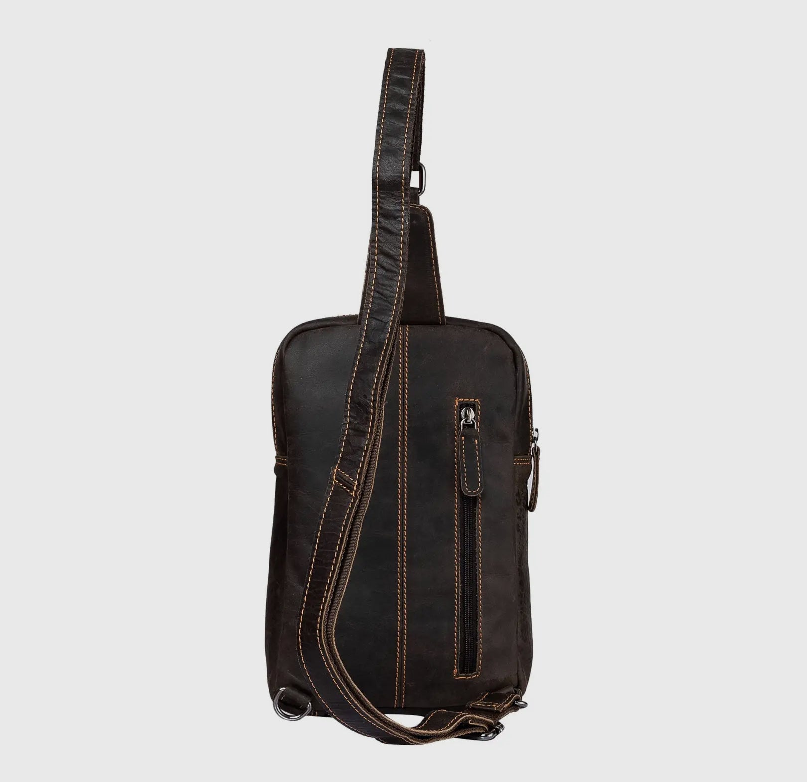 Hamilton Leather Crossbody Bag - Brown - Blue Sky Fashions & Lingerie