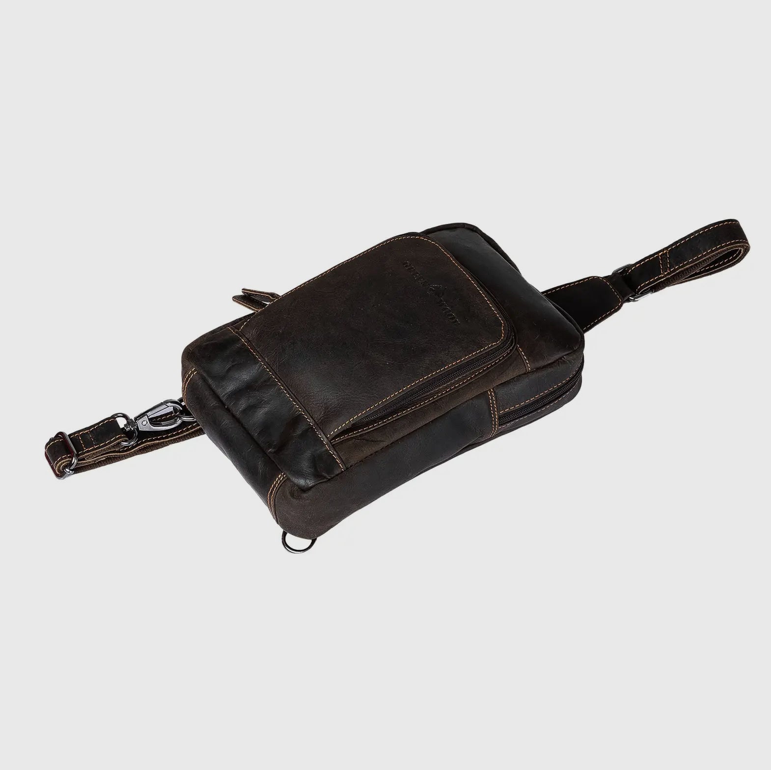 Hamilton Leather Crossbody Bag - Brown - Blue Sky Fashions & Lingerie