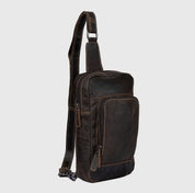 Hamilton Leather Crossbody Bag - Brown - Blue Sky Fashions & Lingerie