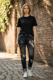 Heart Patch Jeans - Blue Sky Fashions & Lingerie