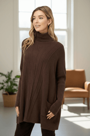 High neck tunic sweater - Blue Sky Fashions & Lingerie