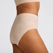 HIGH-WAISTED RETRO BIKINI - Champagne Ginkgo - Blue Sky Fashions & Lingerie