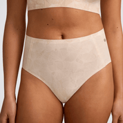 HIGH-WAISTED RETRO BIKINI - Champagne Ginkgo - Blue Sky Fashions & Lingerie