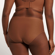 HIGH - WAISTED RETRO BIKINI - CLAY - Blue Sky Fashions & Lingerie