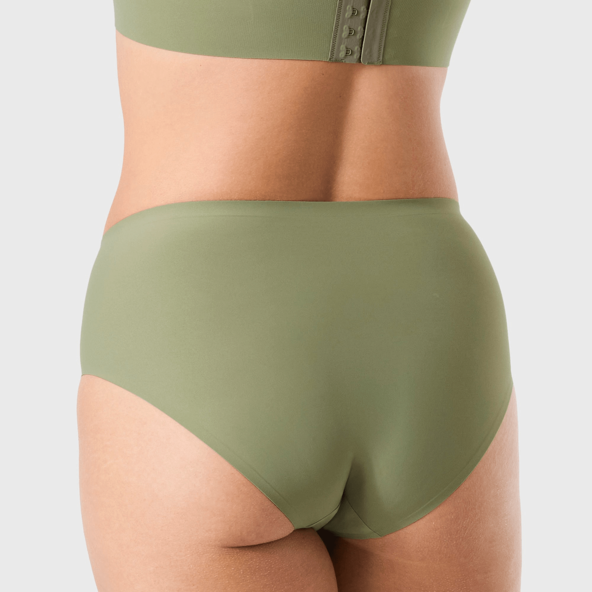 HIGH - WAISTED RETRO BIKINI - Matcha - Blue Sky Fashions & Lingerie