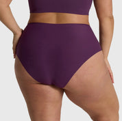 High - Waisted Retro Bikini - Plum - Blue Sky Fashions & Lingerie