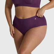 High - Waisted Retro Bikini - Plum - Blue Sky Fashions & Lingerie