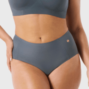 HIGH - WAISTED RETRO BIKINI - Slate Grey - Blue Sky Fashions & Lingerie