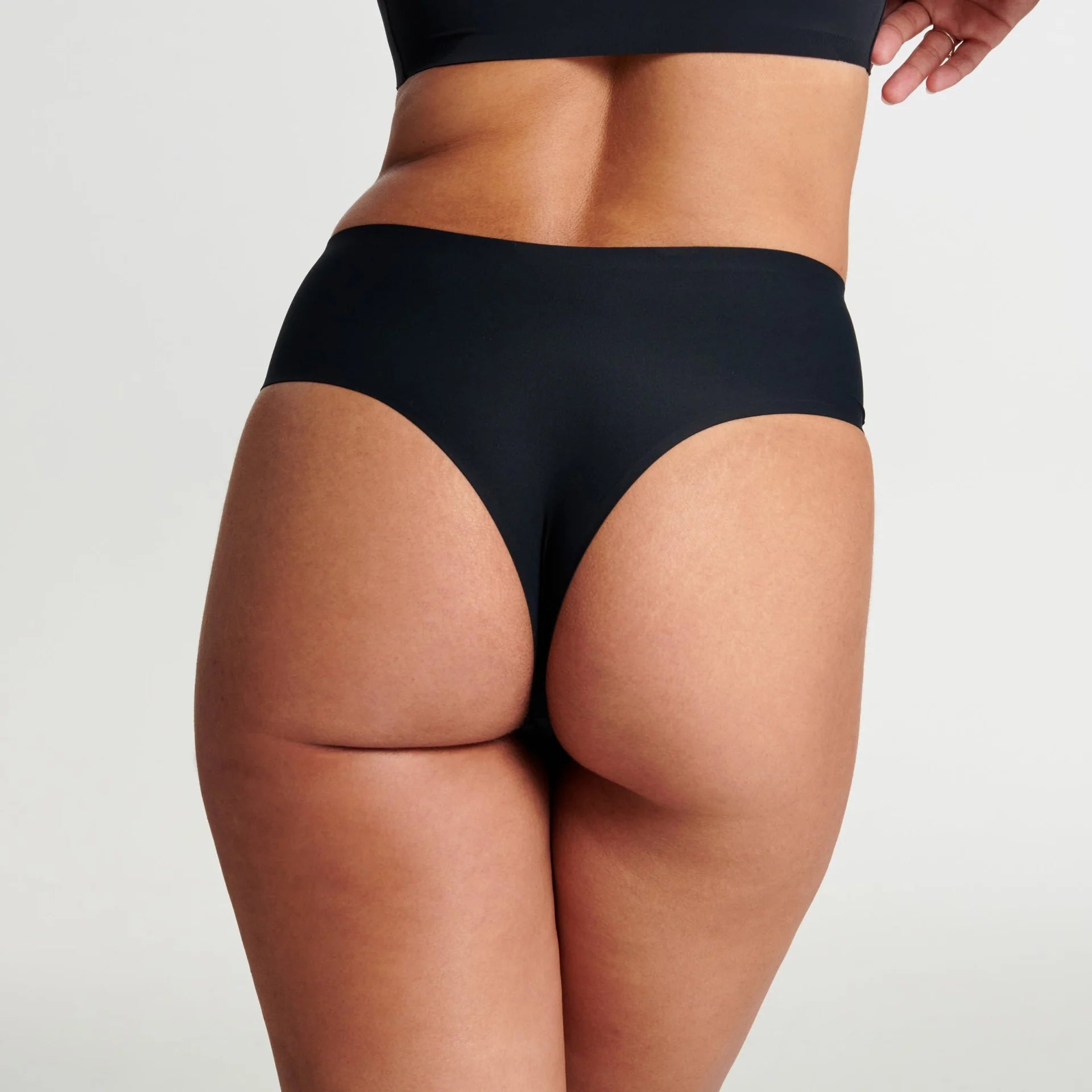 High - Waisted Thong - Black - Blue Sky Fashions & Lingerie