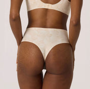 High - Waisted Thong - Champagne Ginko - Blue Sky Fashions & Lingerie