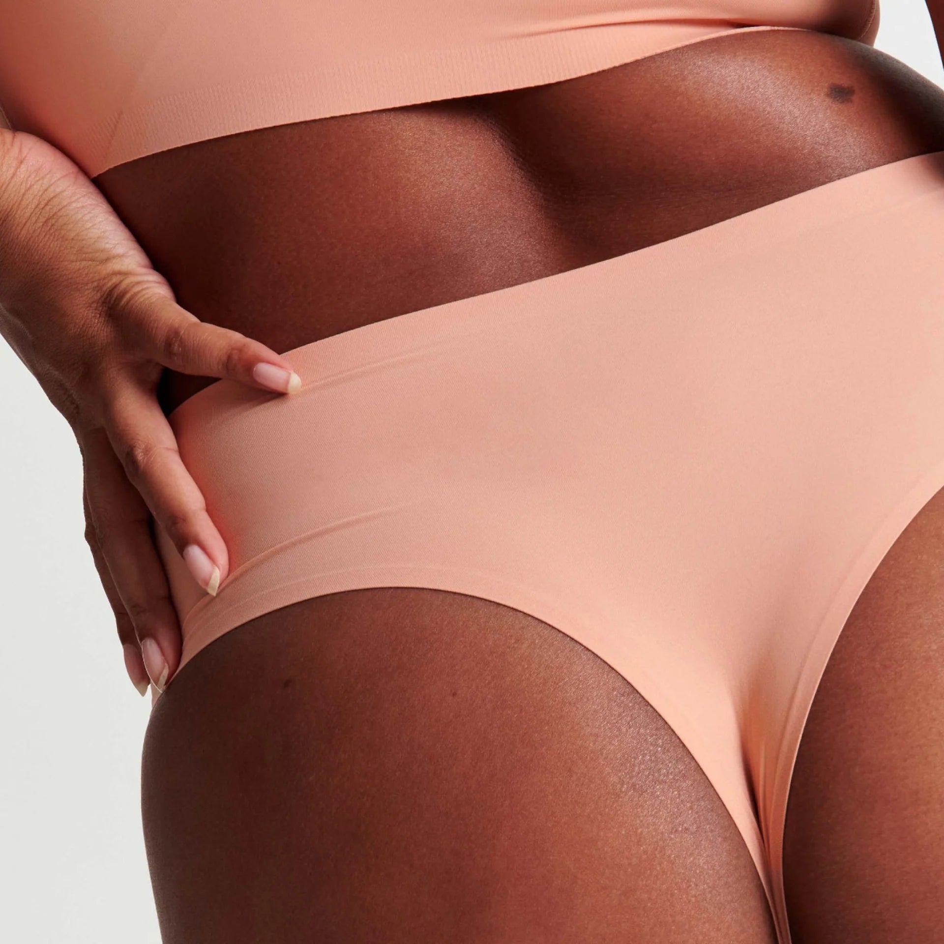 High - Waisted Thong - Himalayan Salt - Blue Sky Fashions & Lingerie