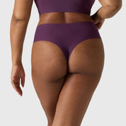 High - Waisted Thong - Plum - Blue Sky Fashions & Lingerie