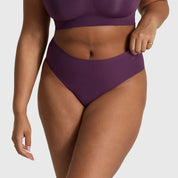 High - Waisted Thong - Plum - Blue Sky Fashions & Lingerie